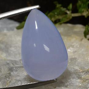 Royal Violet Халцедон Камень - 15.1ct Груша Кабошон (ID: 474822)