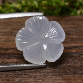 Светло-фиолетовый Халцедон Камень - 7.3ct Фигурка Цветок (ID: 485478)