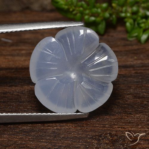 9.24 ct Carved Chalcedony, 16.5 x 16.2 mm From Brazil, Photo A