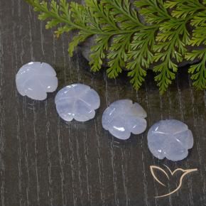 Chalcedony Gemstones in 13 x 13 mm (calibrated) Size for Sale, Chalcedony Stones in Violet Blue Color