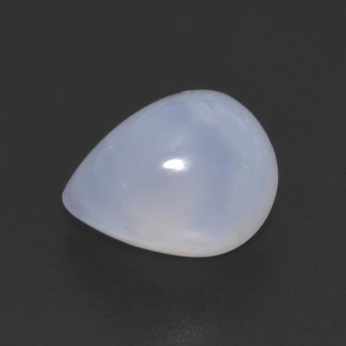 Light Royal Violet Calcedonio Gem - 2.6ct Cabochon pera (ID: 517561)
