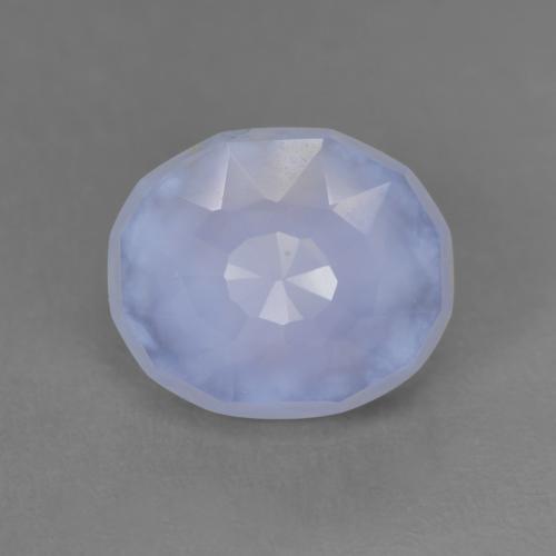 Royal Violet Chalcedony Gem - 4.7ct Oval Buff-Top (ID: 530474)