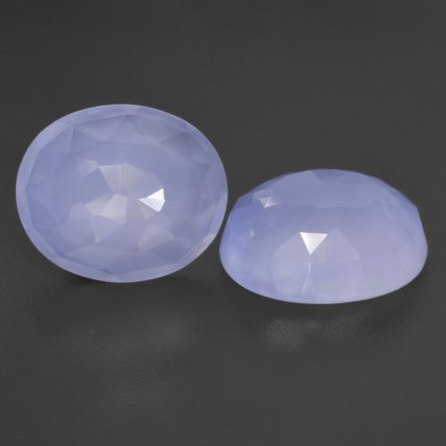 Medium-Light Violet Халцедон Камень - 4.5ct Форма Овал огранка Buff-Top (ID: 530487)