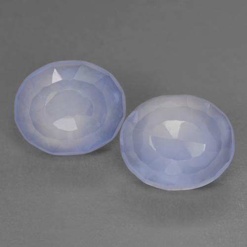 Royal Violet Chalcedony Gem - 4.7ct Oval Buff-Top (ID: 530489)