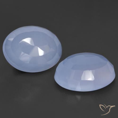 17.54 ct Oval Buff Top Chalcedony, 15.6 x 12.1 mm From Brazil, Photo A