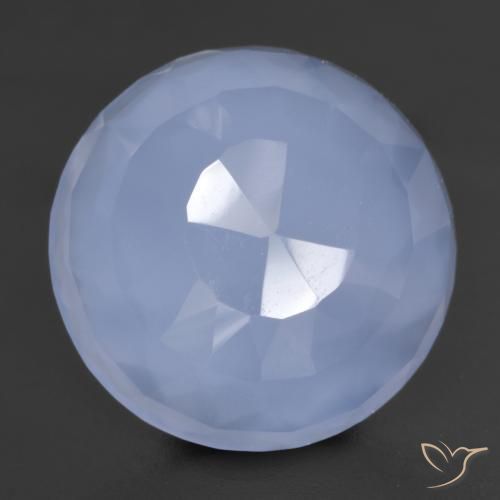 9.68 ct Round Buff Top Chalcedony, 14.8 mm From Brazil, Photo A