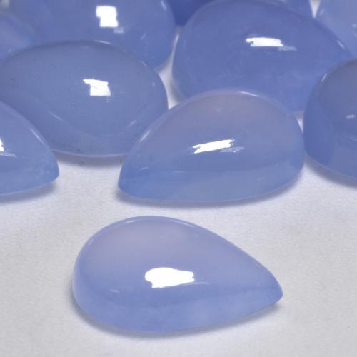 Chalcedony Gemstone in 13 x 9 mm (calibrated) Size for Sale, Chalcedony Stone in Purplish Blue Color