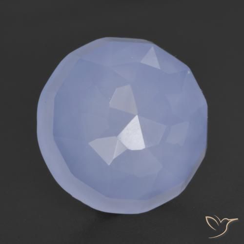 5.64 ct Round Buff Top Chalcedony, 11.8 mm From Brazil, Photo A