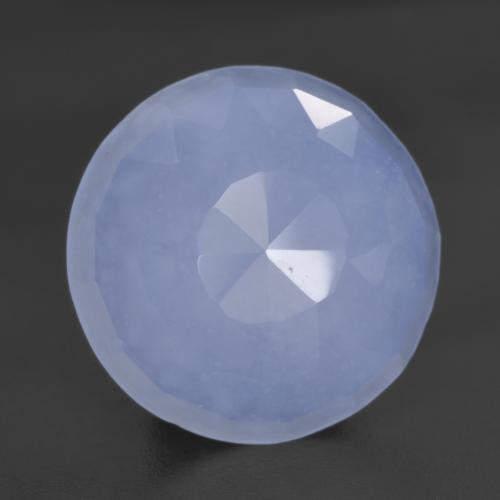 Chalcedony Gemstone in 12 mm (calibrated) Size for Sale, Chalcedony Stone in Violet Blue Color