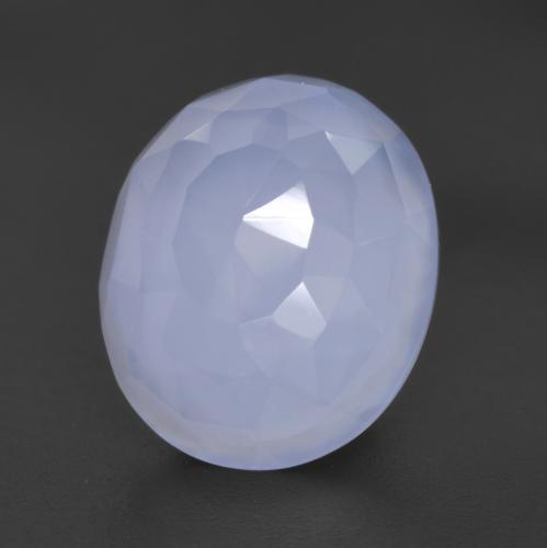 Light Blue Chalcedony Gem - 4.8ct Oval Buff-Top (ID: 531224)