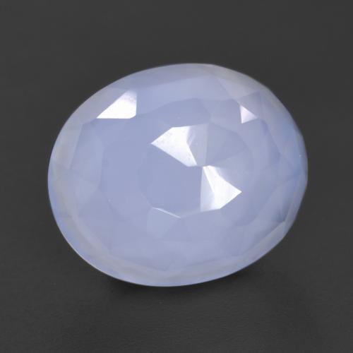 Chalcedony Gemstone in 12 x 10 mm (calibrated) Size for Sale, Chalcedony Stone in Light Blue Color