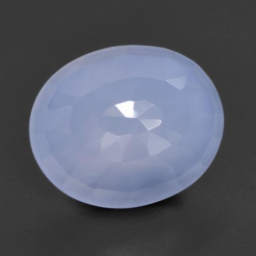 Chalcedony Gemstone in 12 x 10 mm (calibrated) Size for Sale, Chalcedony Stone in Purplish Blue Color