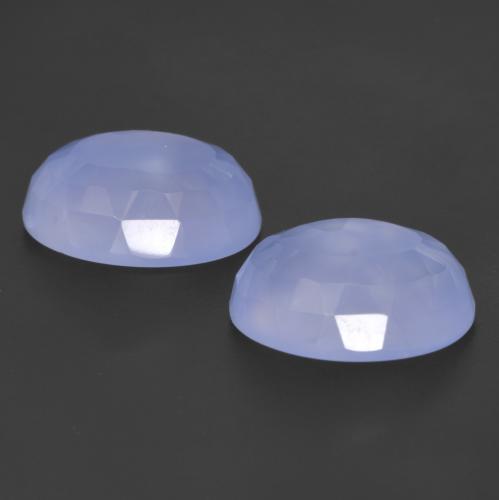 Chalcedony Gemstones in 14 x 10 mm (calibrated) Size for Sale, Chalcedony Stones in Violet Blue Color