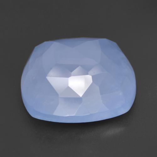 Chalcedony Gemstone in 15.1 x 15.1 mm Size for Sale, Chalcedony Stone in Purplish Blue Color