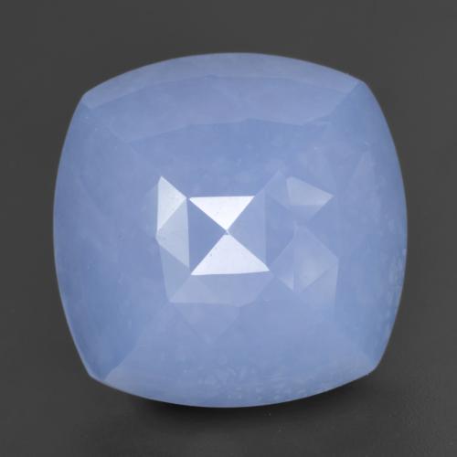 Purplish Blue Chalcedony Gem - 11.3ct Cushion Buff-Top (ID: 531574)