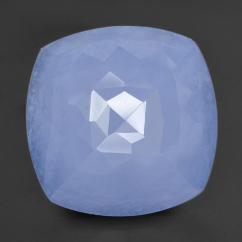 Purplish Blue Chalcedony Gem - 11.3ct Cushion Buff-Top (ID: 531576)