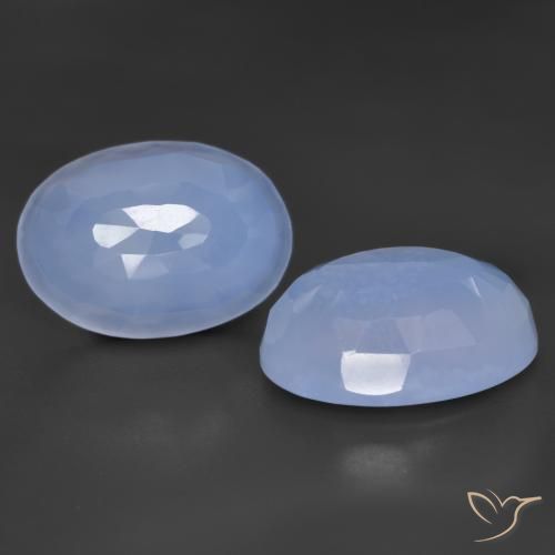 11.14 ct Oval Buff Top Chalcedony, 13.9 x 10 mm From Brazil, Photo A