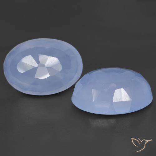 11.62 ct Oval Buff Top Chalcedony, 13.8 x 9.9 mm From Brazil, Photo A