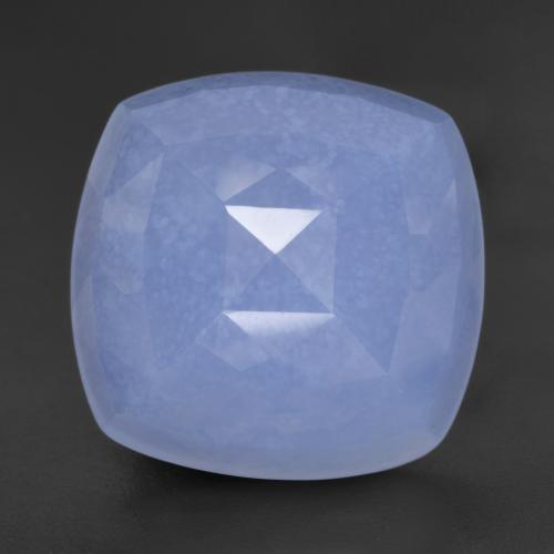 Purplish Blue Chalcedony Gem - 11.4ct Cushion Buff-Top (ID: 531851)
