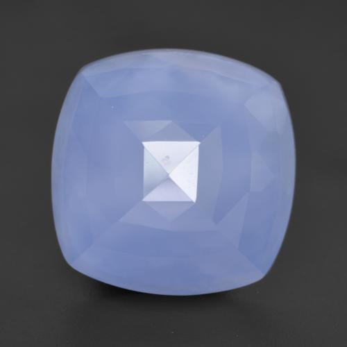 Light Purplish Blue Chalcedony Gem - 13.2ct Cushion Buff-Top (ID: 531853)
