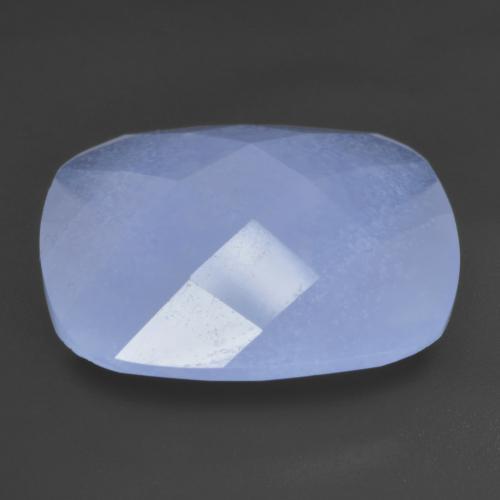 Chalcedony Gemstone in 17.9 x 17.9 mm Size for Sale, Chalcedony Stone in Purplish Blue Color