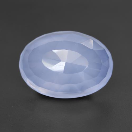 Chalcedony Gemstone in 14 x 10 mm (calibrated) Size for Sale, Chalcedony Stone in Purplish Blue Color
