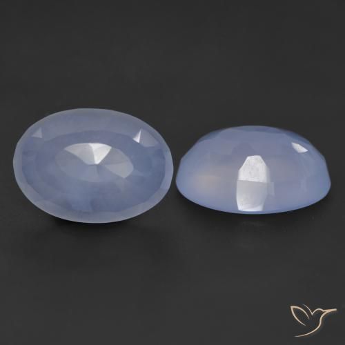 10.82 ct Oval Buff Top Chalcedony, 13.6 x 10.1 mm From Brazil, Photo A