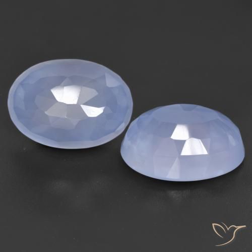 11.46 ct Oval Buff Top Chalcedony, 13.8 x 10 mm From Brazil, Photo A
