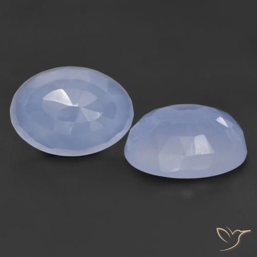 12.45 ct Oval Buff Top Chalcedony, 14.1 x 10.2 mm From Brazil, Photo A