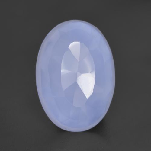 Фиолетово-синий Халцедон Камень - 5.8ct Форма Овал огранка Buff-Top (ID: 532071)