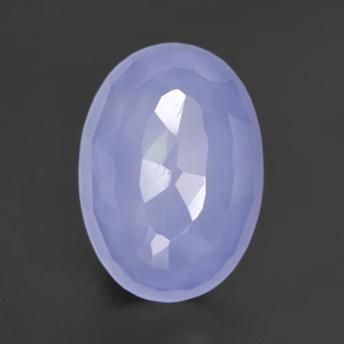 Фиолетово-синий Халцедон Камень - 5.5ct Форма Овал огранка Buff-Top (ID: 532072)