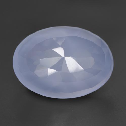 Светло-синевато-фиолетовый Халцедон Камень - 5.5ct Форма Овал огранка Buff-Top (ID: 532077)