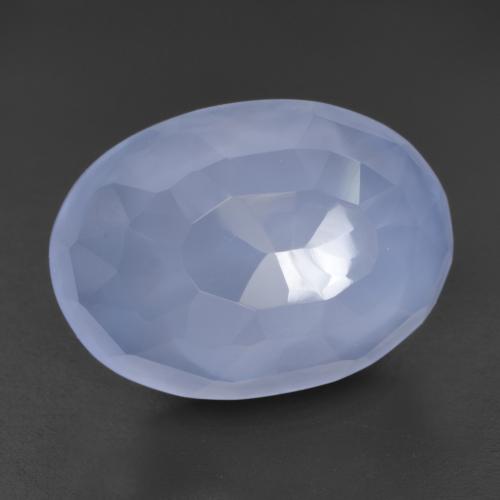 Purplish Blue Халцедон Камень - 5.4ct Форма Овал огранка Buff-Top (ID: 532085)