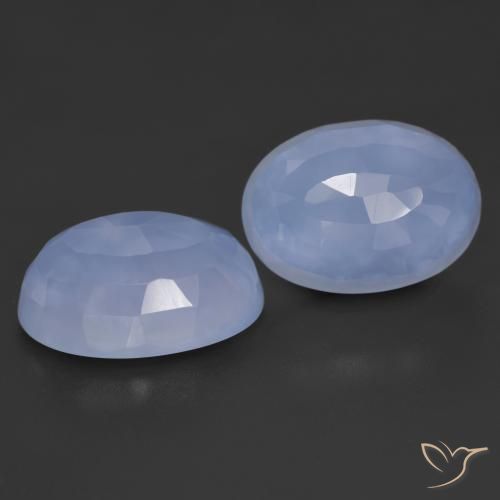 11.74 ct Oval Buff Top Chalcedony, 13.8 x 10 mm From Brazil, Photo A