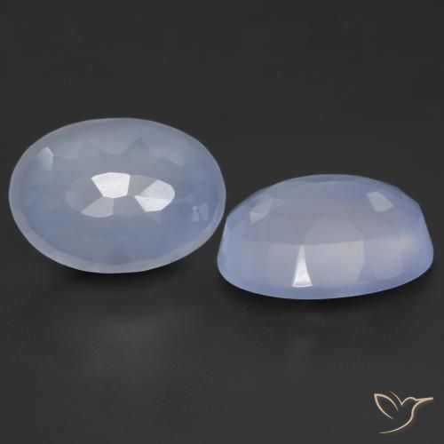 11.86 ct Oval Buff Top Chalcedony, 14 x 10 mm From Brazil, Photo A