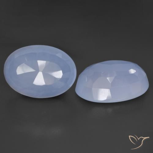 11.07 ct Oval Buff Top Chalcedony, 13.7 x 10 mm From Brazil, Photo A
