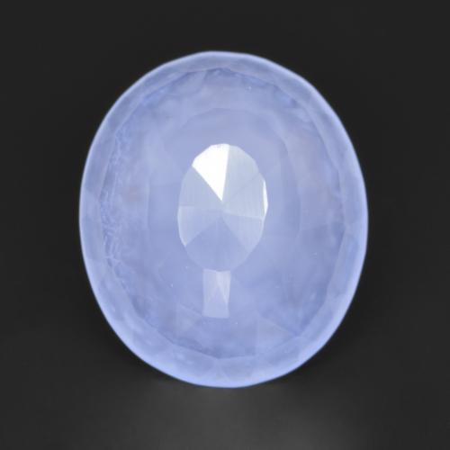 Chalcedony Gemstone in 11 x 9 mm (calibrated) Size for Sale, Chalcedony Stone in Violet Blue Color
