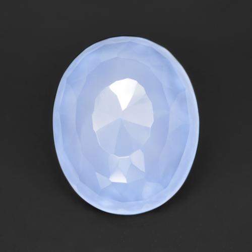 Светло-синий Халцедон Камень - 3.6ct Форма Овал огранка Buff-Top (ID: 553565)