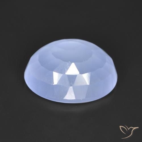 Chalcedony Gemstone in 11 x 9 mm (calibrated) Size for Sale, Chalcedony Stone in Light Blue Color