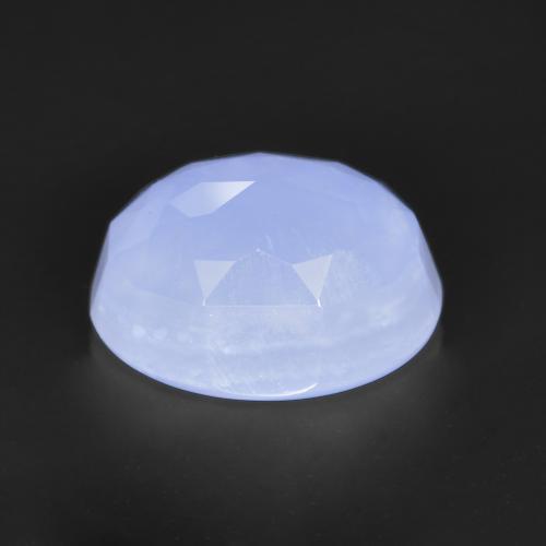 Chalcedony Gemstone in 11 x 9 mm (calibrated) Size for Sale, Chalcedony Stone in Light Blue Color
