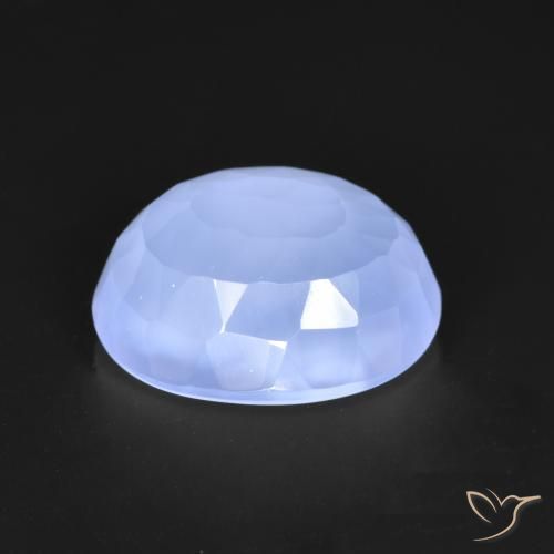 Chalcedony Gemstone in 11 x 9 mm (calibrated) Size for Sale, Chalcedony Stone in Light Blue Color