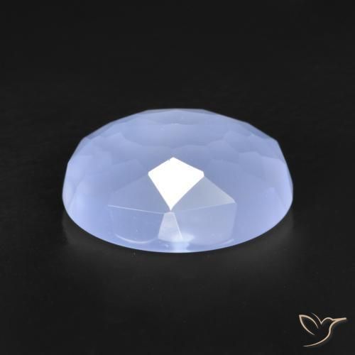 Chalcedony Gemstone in 11 x 9 mm (calibrated) Size for Sale, Chalcedony Stone in Violet Blue Color