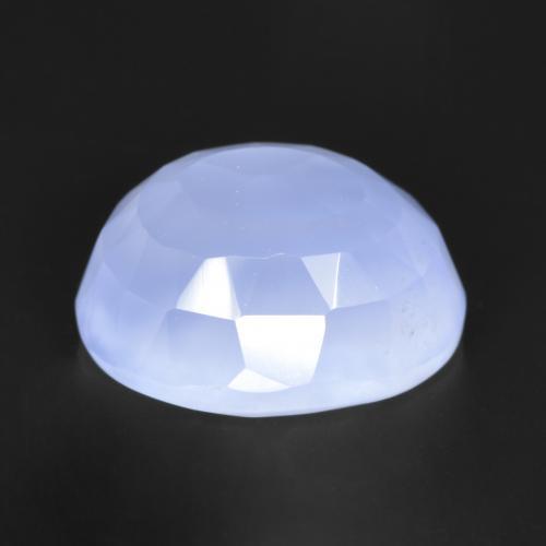 Chalcedony Gemstone in 11 x 9 mm (calibrated) Size for Sale, Chalcedony Stone in Violet Blue Color