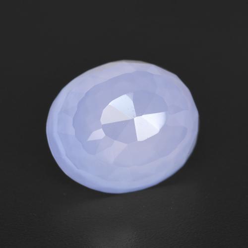 10,6 x 8,8mm Calcedonio blu Formato ovale dal Brasile, peso di 3,64 ct, pietra preziosa naturale non trattati in purezza Transparent, Calcedonio 1pz - il colore è Blu violaceo chiaro, durezza Mohs di 6,5 - 7 adatto per gioielli da indossare ogni giorno, Photo A