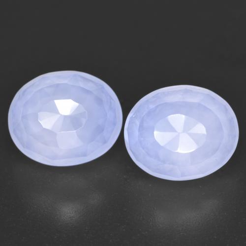 Light Blue Chalcedony Gem - 4ct Oval Buff-Top (ID: 602106)