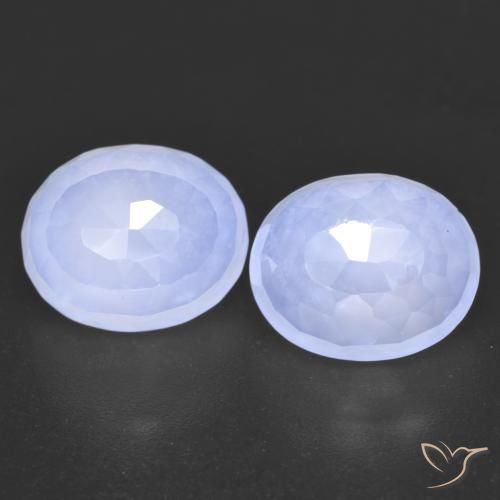 6.89 ct Oval Buff Top Chalcedony, 10.8 x 8.9 mm From Brazil, Photo A