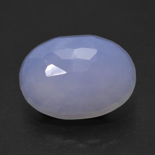 Light Sky Blue Chalcedony Gem - 9.8ct Oval Buff-Top (ID: 602185)