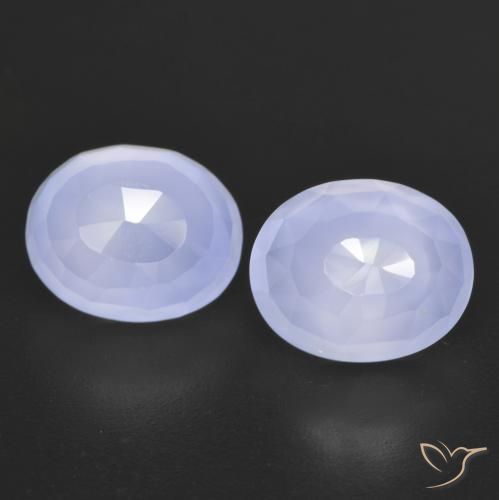 6.05 ct Oval Buff Top Chalcedony, 10 x 8.2 mm From Brazil, Photo A