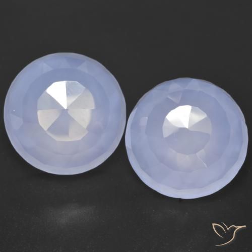 15.55 ct Round Rose Cut Chalcedony, 13 mm From Brazil, Photo A