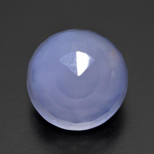 Light Blue Chalcedony Gem - 8.3ct Round Rose-Cut (ID: 609958)